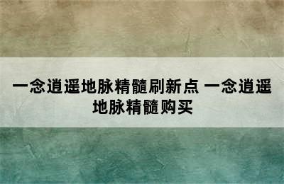 一念逍遥地脉精髓刷新点 一念逍遥地脉精髓购买